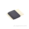Conector de cabeçalho de pino de 2,54 mm reto 8P